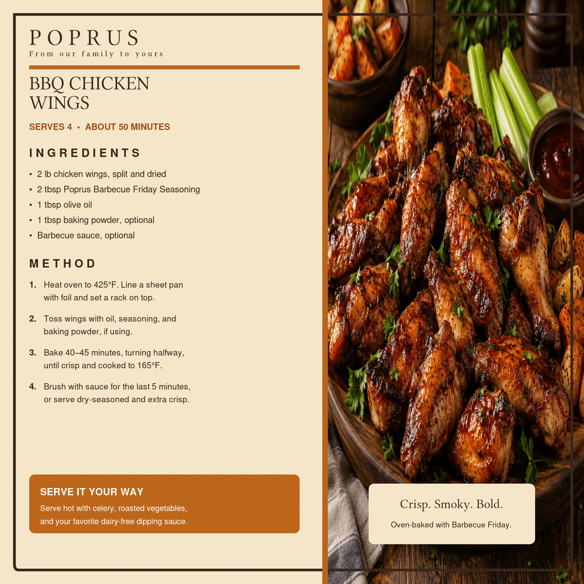 Crispy Oven-Baked BBQ Chicken Wings Recipe