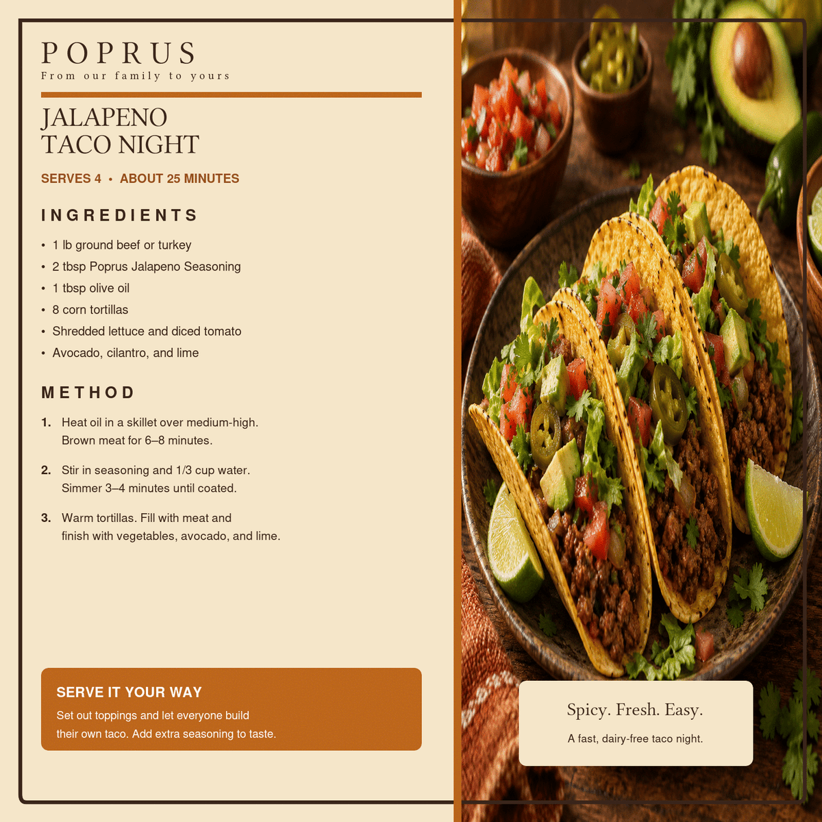 Easy Jalapeño Taco Night Recipe