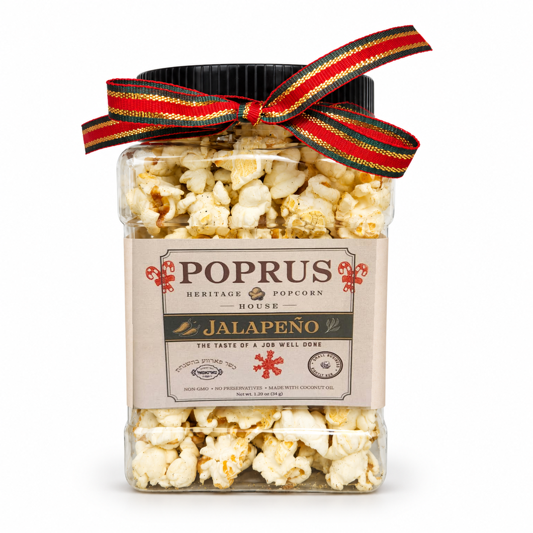Christmas Jalapeno Popcorn - 1.20 oz Jar + Printable Matching Game