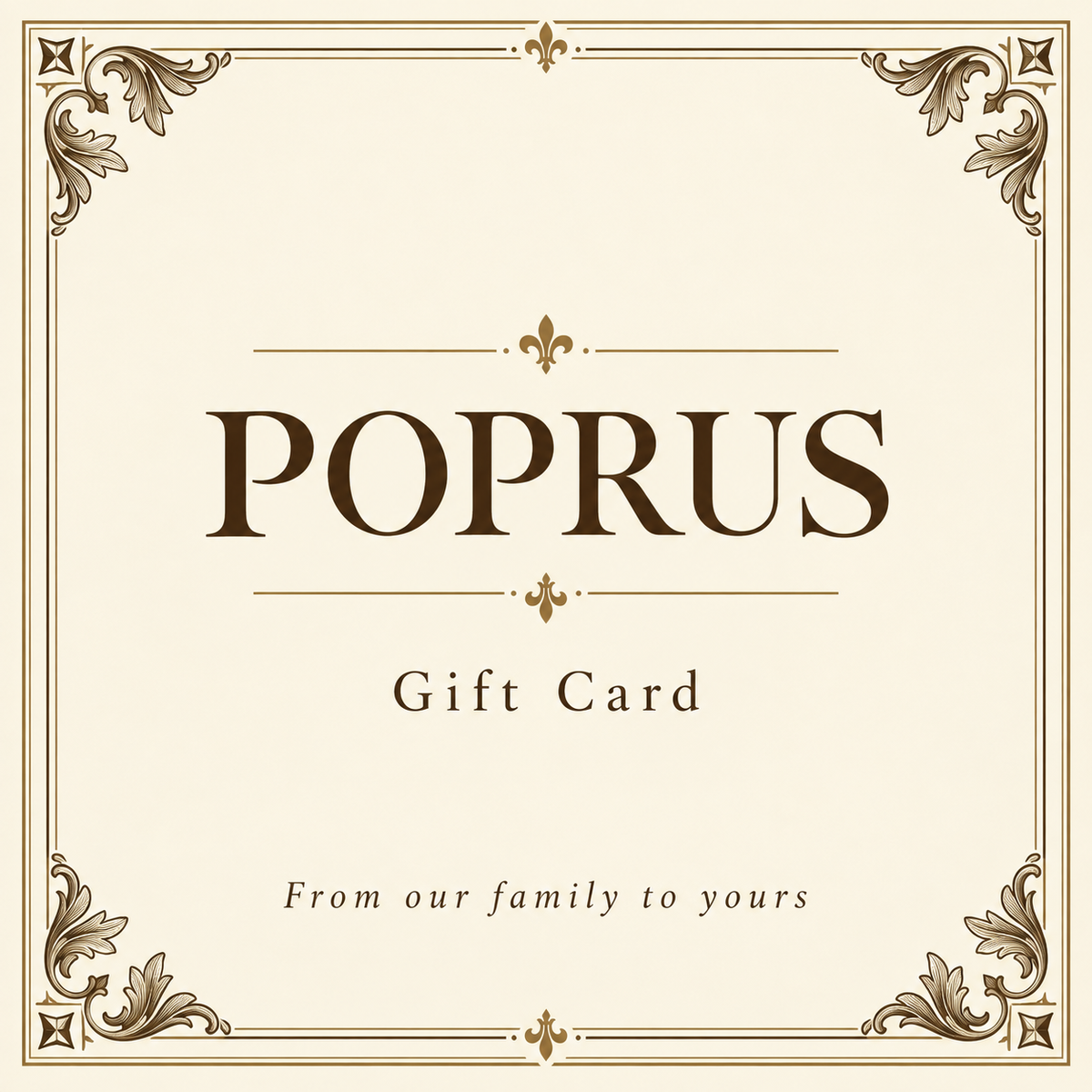 POPRUS Gift Card