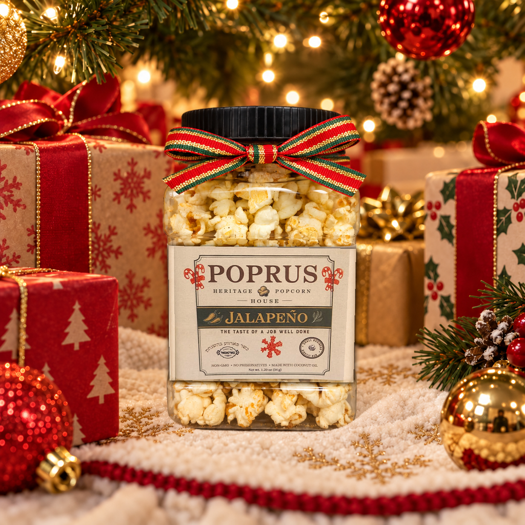 Christmas Jalapeno Popcorn - 1.20 oz Jar + Printable Matching Game
