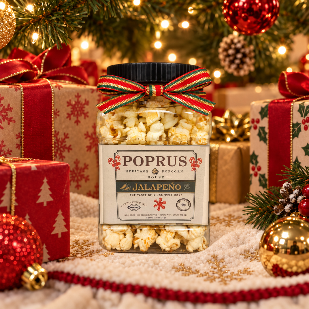 Christmas Jalapeno Popcorn - 1.20 oz Jar + Printable Matching Game