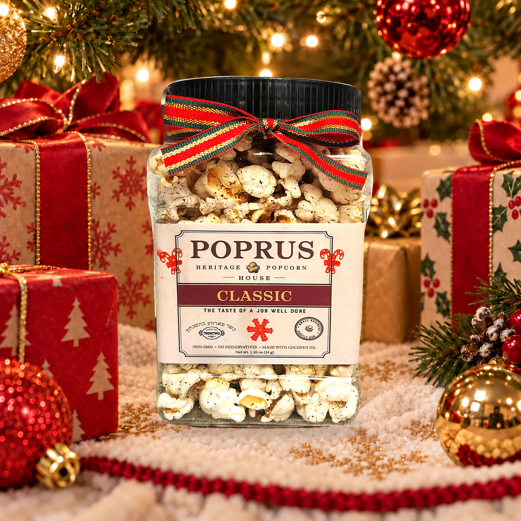 Christmas Classic Popcorn - 1.20 oz Jar + Printable Word Scramble Game