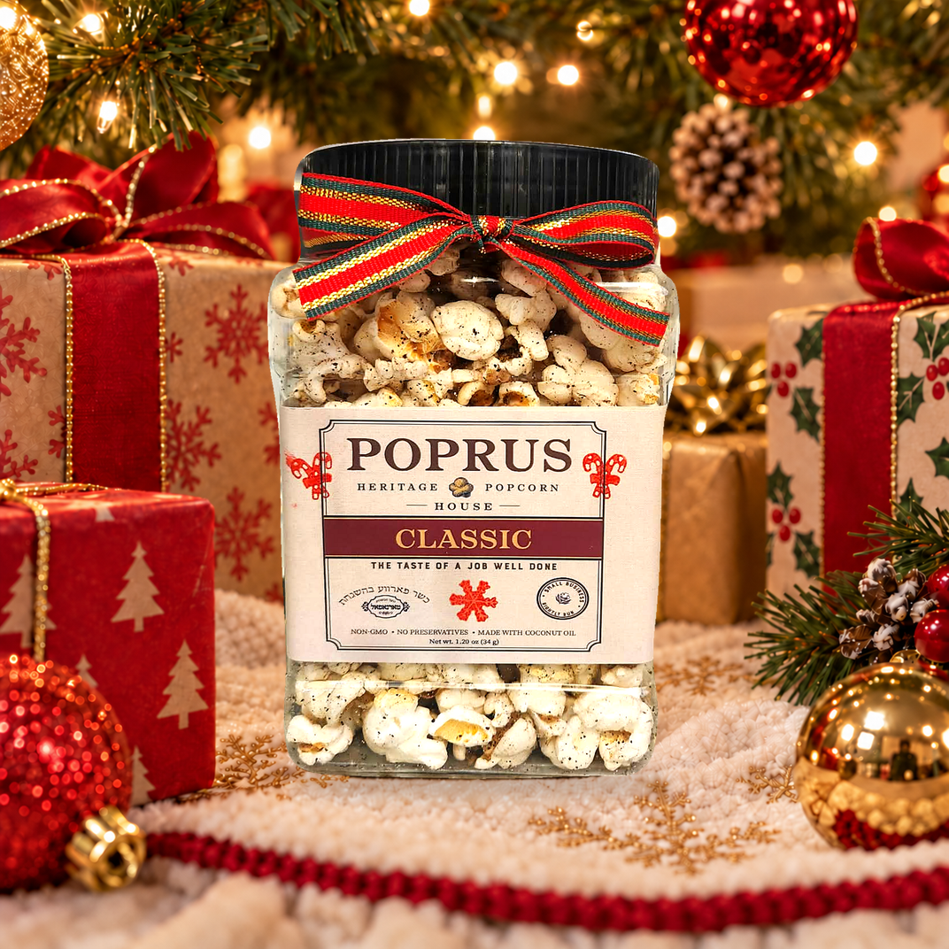 Christmas Classic Popcorn - 1.20 oz Jar + Printable Word Scramble Game