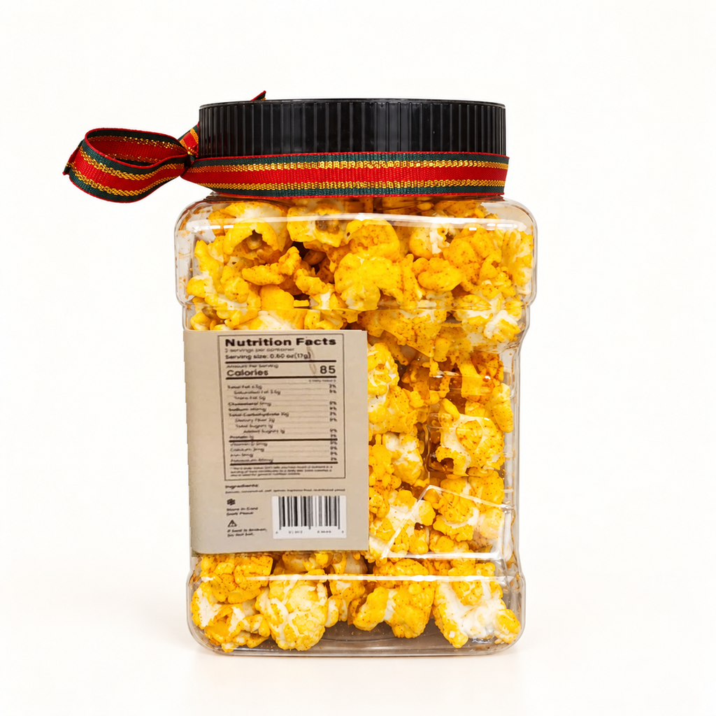 Christmas Barbecue Friday Popcorn - 1.20 oz Jar + Printable Popcorn Trail Board Game