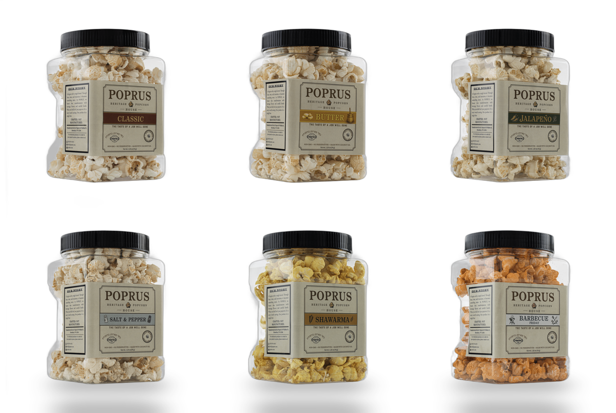 6-Flavor Popcorn Sampler - 6 x 1.20 oz