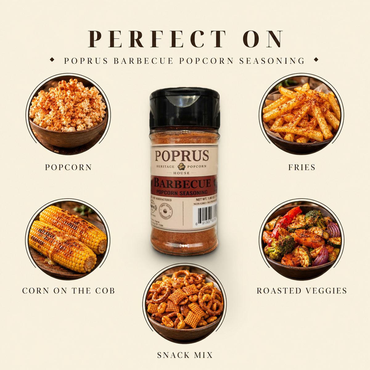 Barbecue Friday Popcorn Seasoning Shaker - 1.80 oz