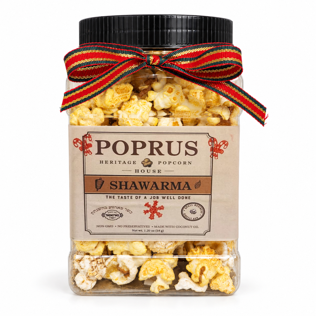 Christmas Shawarma Popcorn - 1.20 oz Jar + Printable Bingo Game