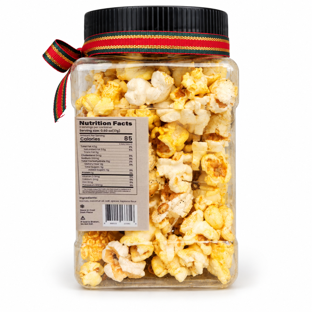 Christmas Shawarma Popcorn - 1.20 oz Jar + Printable Bingo Game