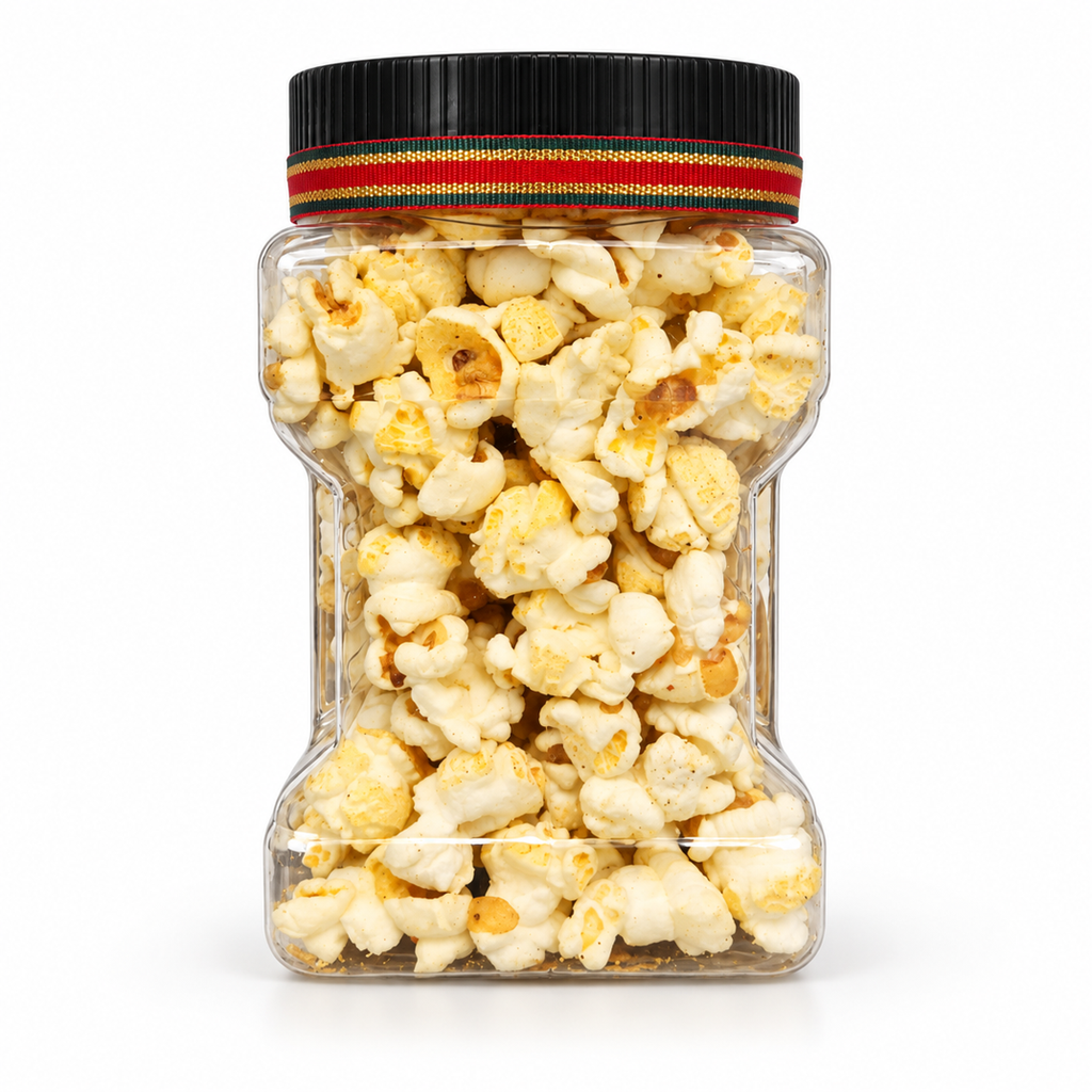 Christmas Butter Popcorn - 1.20 oz Jar + Printable Crossword Game
