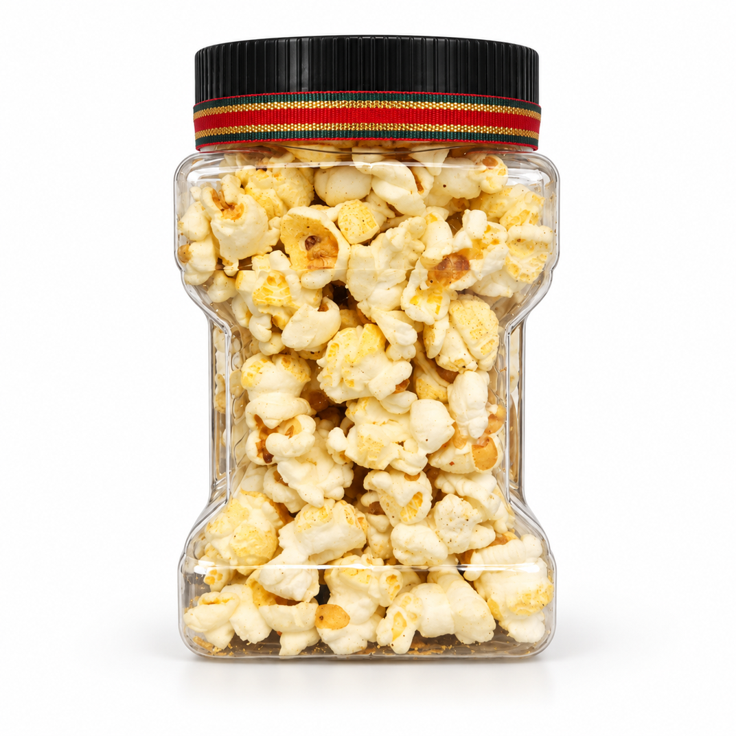 Christmas Butter Popcorn - 1.20 oz Jar + Printable Crossword Game