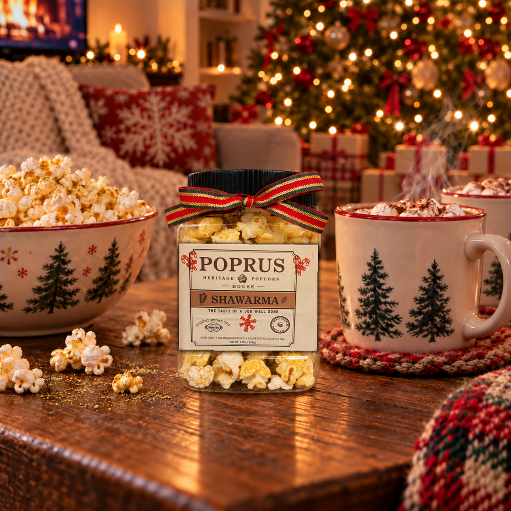 Christmas Shawarma Popcorn - 1.20 oz Jar + Printable Bingo Game