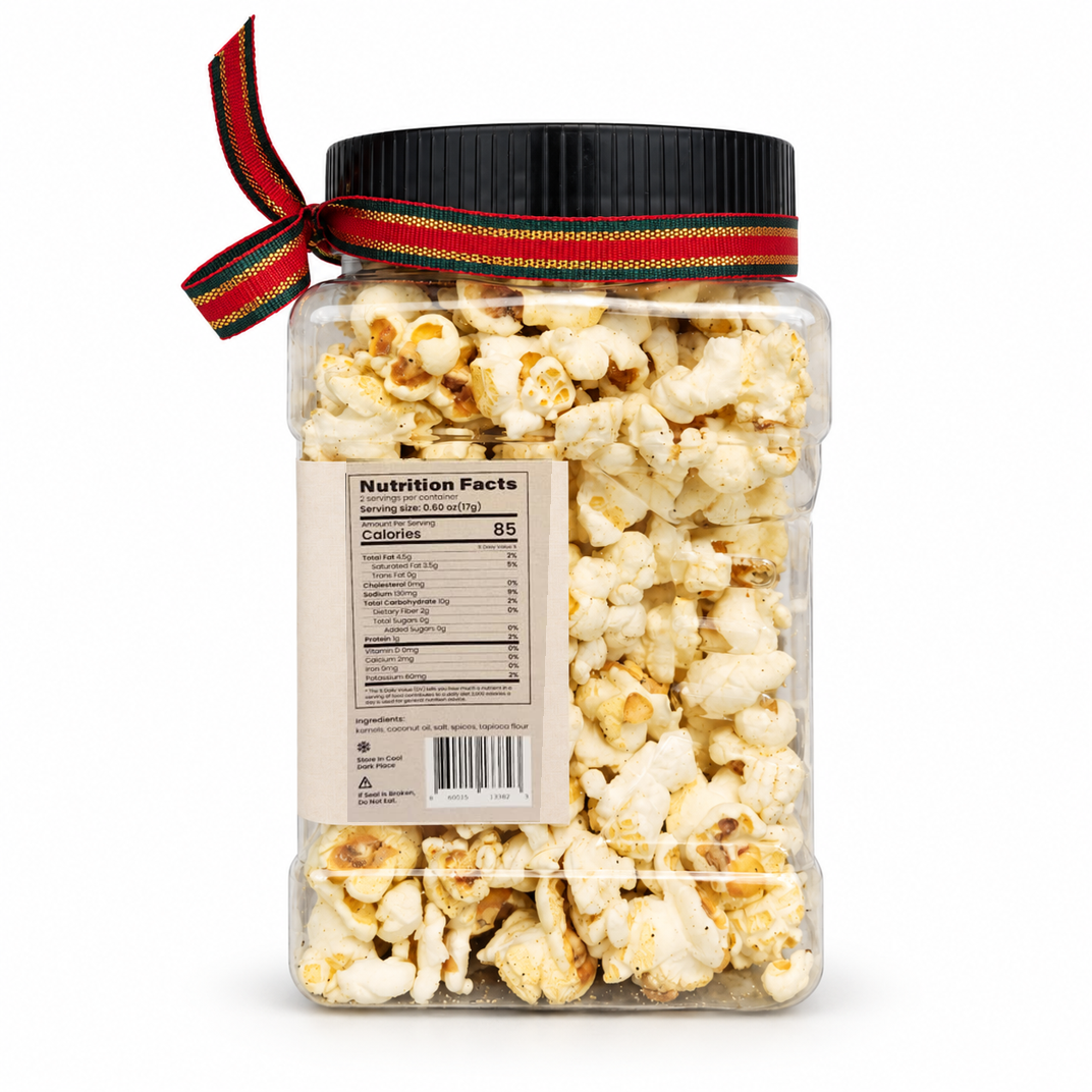 Christmas Jalapeno Popcorn - 1.20 oz Jar + Printable Matching Game