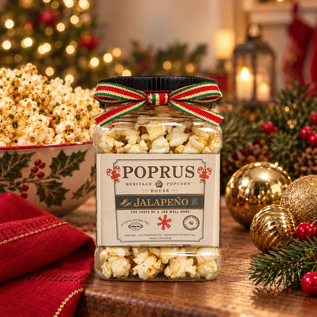 Christmas Jalapeno Popcorn - 1.20 oz Jar + Printable Matching Game
