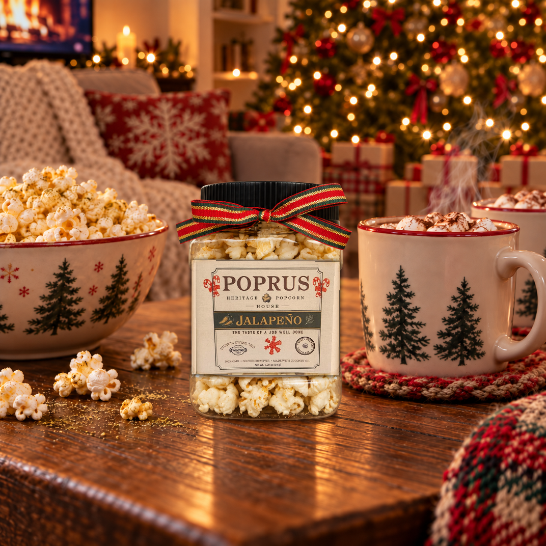 Christmas Jalapeno Popcorn - 1.20 oz Jar + Printable Matching Game