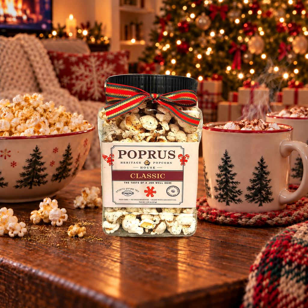 Christmas Classic Popcorn - 1.20 oz Jar + Printable Word Scramble Game