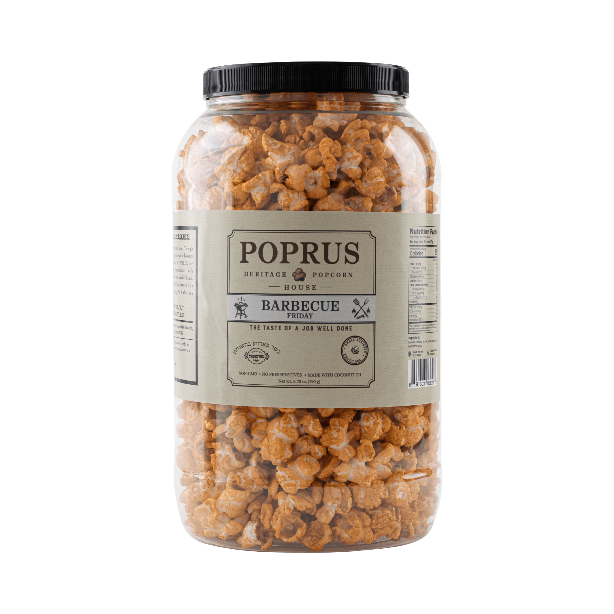 Barbecue Popcorn Jar - 6.70 oz