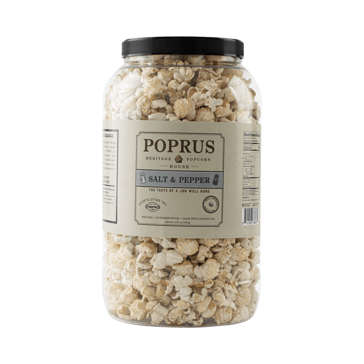 Salt & Pepper Popcorn Jar - 6.70 oz