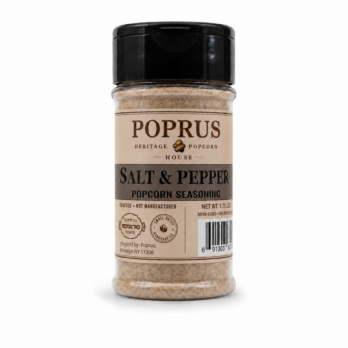 Salt & Pepper Popcorn Seasoning Shaker - 1.75 oz