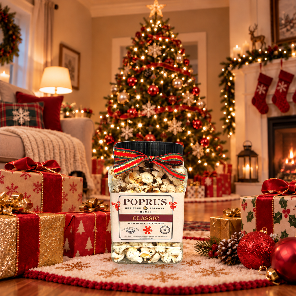 Christmas Classic Popcorn - 1.20 oz Jar + Printable Word Scramble Game