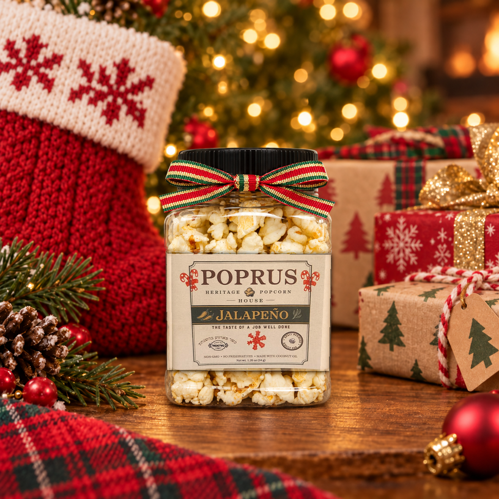 Christmas Jalapeno Popcorn - 1.20 oz Jar + Printable Matching Game