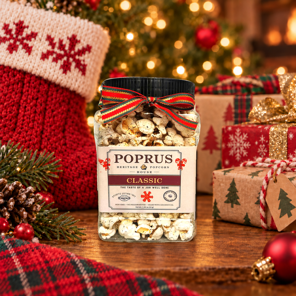Christmas Classic Popcorn - 1.20 oz Jar + Printable Word Scramble Game