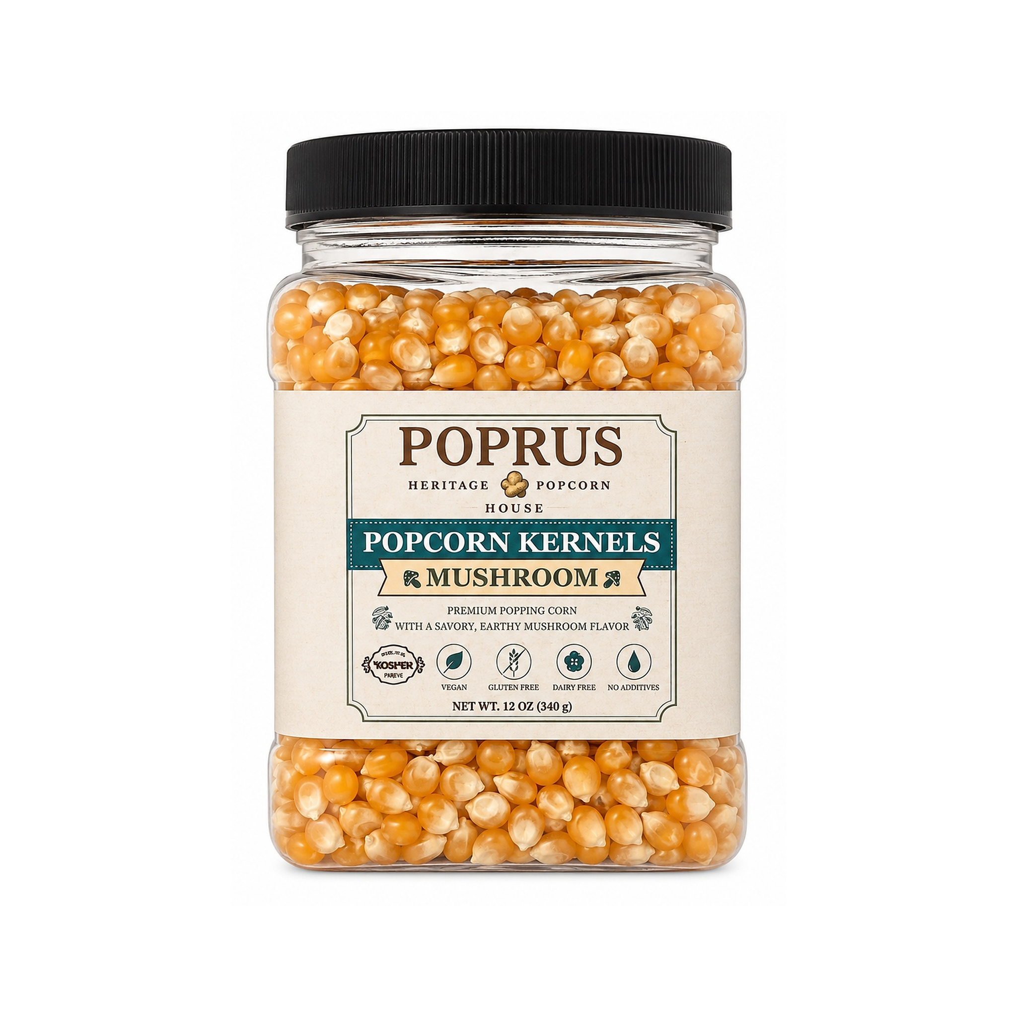 Mushroom Popcorn Kernels - 12 oz